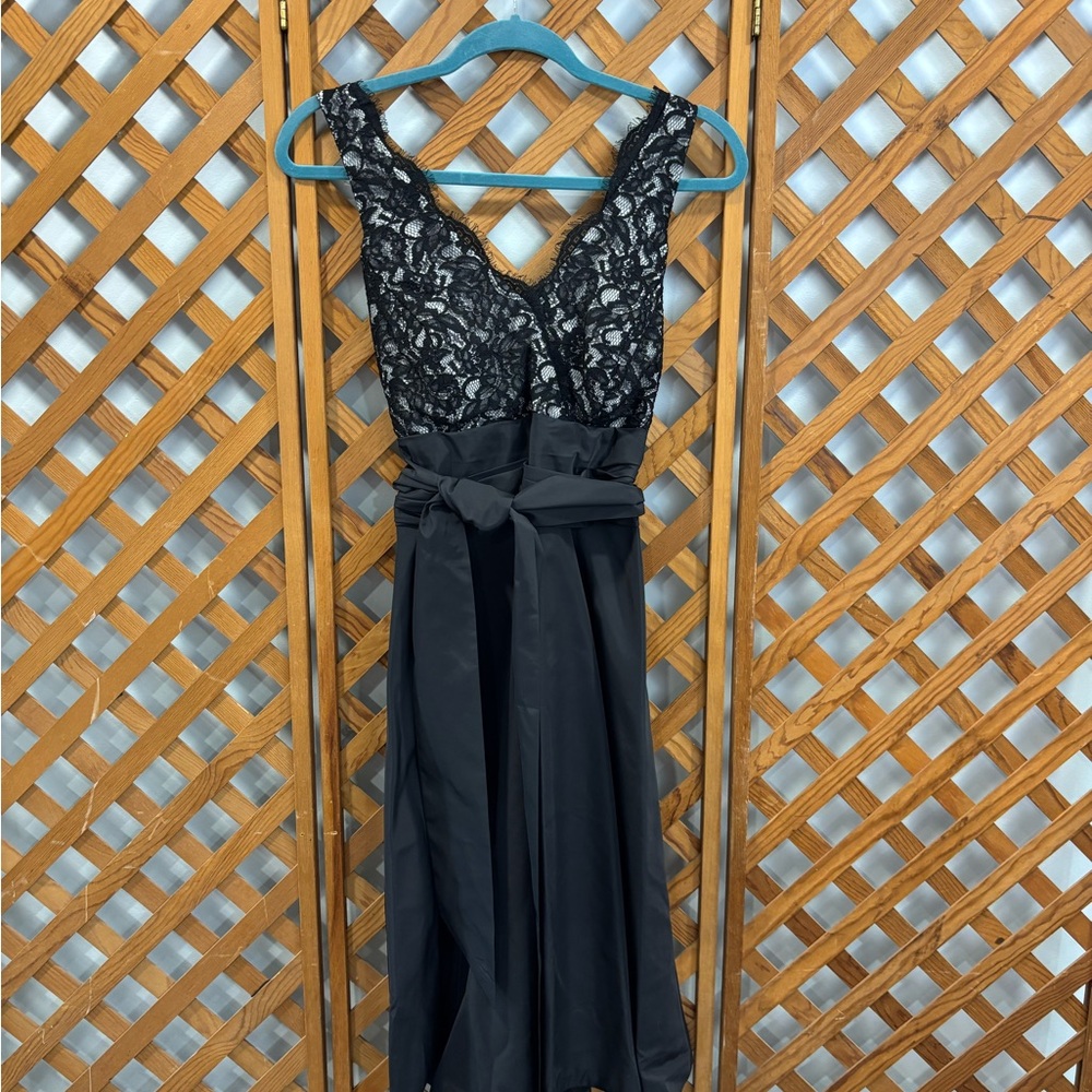 White House Black Market Black Lace Maxi Dress